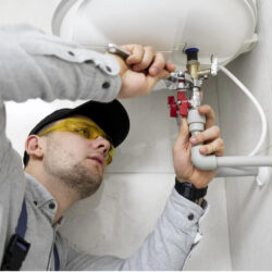 plumber at work