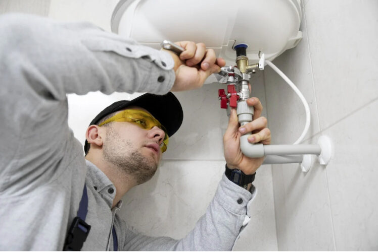 plumber at work